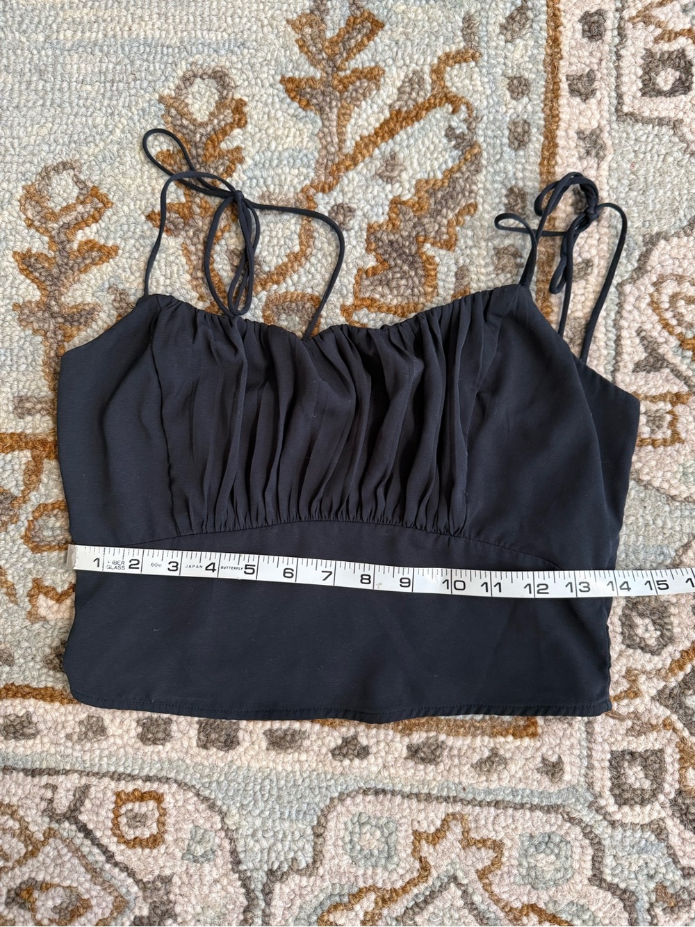 Abercrombie Tie-Shoulder Cropped Cami Top - Picture 3 of 6